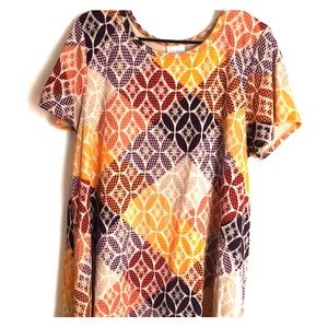 LuLaRoe 2XL HTF Quilted Carly hi-low swing dress